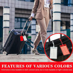 50 Pack Luggage Tags for Suitcases, Airplane Travel Essentials for Flying, International Travel Must Haves, and Luggage Accessories by Sodsay