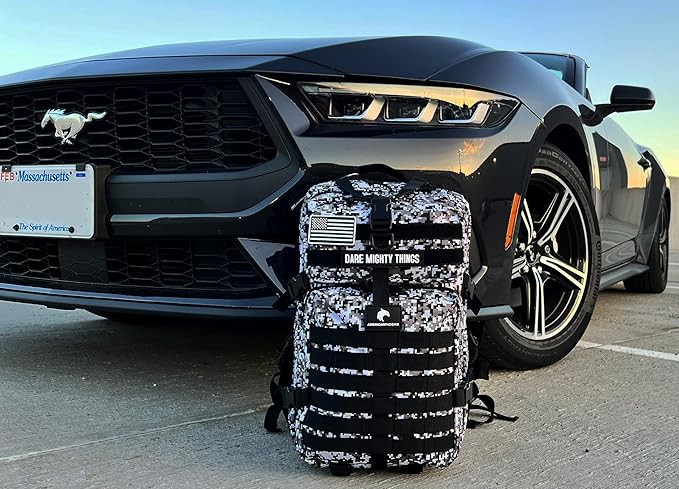 AMERICANPHOENIX 45L Elite Tactical Backpack | 3X Stronger Work & Military Backpack | Water Resistant and Heavy Duty | 3 Day MOLLE Bug Out Bag (Snow Leopard)