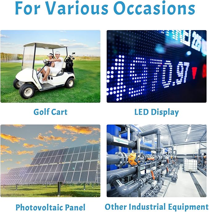 Kohree 24V to 12V Step Down Converter Regulator Reducer 20A 240W Golf Cart DC/DC Converter Regulator Reducer Waterproof for Club Car Truck Vehicle Boat Solar System Scooters Bicycles