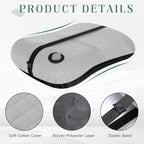 2 Pack Inflatable Travel Camping Pillow with Removable Cover Backpacking Blow up Neck Air Pillow Compressible for Lumbar Support Travel Hiking(Black,Grey)