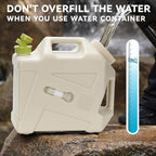 Camping Water Jug - 3.2 Gallan Water Container with Spigot | Portable Water Tank for Outdoor Hiking Picnic Supplies - White
