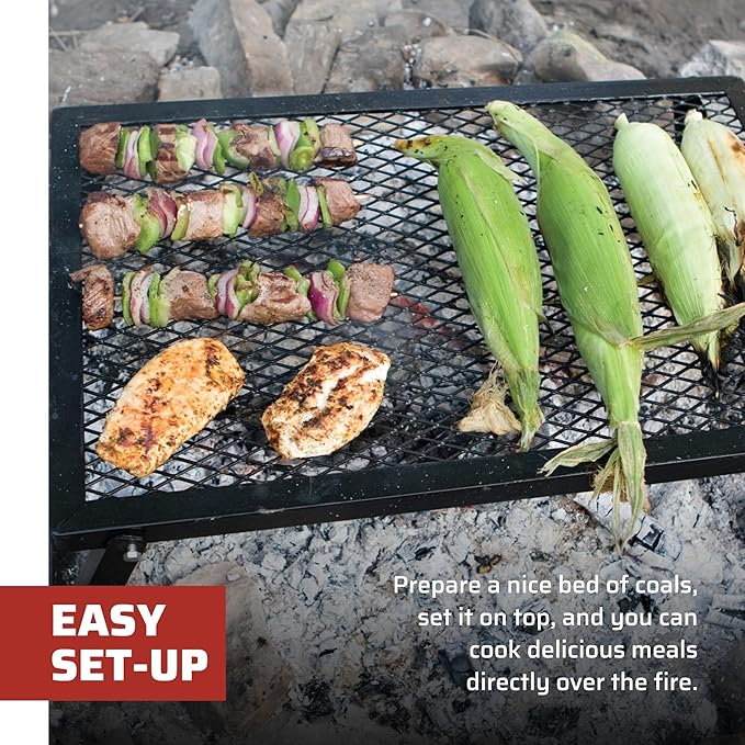 Camp Chef Lumberjack Over-the-Fire Grill with Sturdy Legs