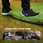 OGERY Sleeping Pad for Camping, 6" Extra-Thick Reinforced Camping Sleeping Pad with Pillows & Built-in Foot Pump, Ultralight Self Inflating Air Mattress Mat for Tent Hiking Essentials Gear