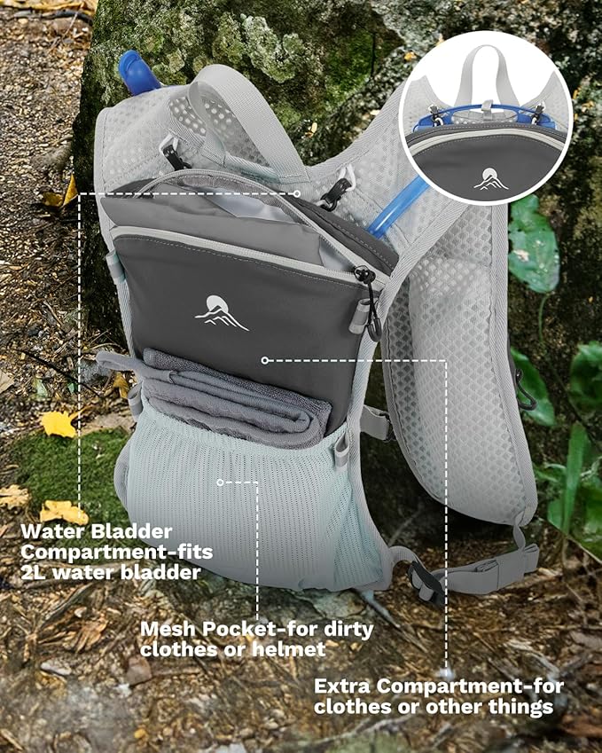 Running Vest for Women and Men, Hydration Running Backpack, Runners Vest, Hydration Vest for Walking, Marathon, Hiking