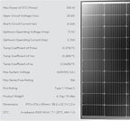 JJN 200 Watt Solar Panel, 2pcs 100W 16BB N-Type High Efficiency 12 Volt Solar Panels, 25% High Coversion Rate Solar Module PV Charge for Boat Rooftop Caravan and Other Off-Grid System