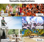 Oversized Camping Chair, Portable Folding Camping Chairs with Side Pocket, Cup Holder and Carry Bag, Heavy Duty Outdoor Camping Chairs for Adults, Fishing, Sports, Trip, up to 400lbs, Style 5