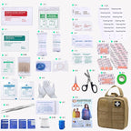 First Aid Kit Med Medical - Kit Rip-Off 180 pcs Water-Resistant Emergency Kit for Camping Hiking Home Outdoor Truck Vehicle Car Fishing Travel Biking