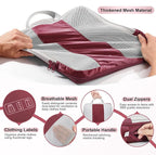 8 Set Compression Packing Cubes for Travel Essentials,Compressible Expandable Packing Cubes for Suitcase,OlarHike Luggage Organizer Bags for Travel,Handy Helper for Organizing Clothes(Wine Red)