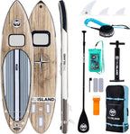 TRUISLAND Inflatable Paddle Board, Stand Up Paddle Board with Backpack, Non-Slip Thickened Deckpad, Waterproof Phone Case, Leash, Paddle, Hand Pump