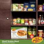 KJ Poultry Kosher Ready Meals - Bone In Chicken & Kugel, MRE Meat Meals Ready to Eat, Shabbos Food, Halal, (12 Pack) Prepared Entree Fully Cooked, Shelf Stable Microwave Dinner Travel Military Camping