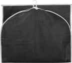 Syeeiex 40" Suit Bag, Set of 5 Garment Bags for Hanging Clothes, Suit Bags for Closet Storage, Garment Bags for Storage Suits,T-shirts, Jackets and Coats(Black & Grey)