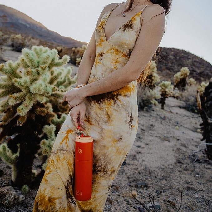 BOTTLE BOTTLE Insulated Water Bottle 24oz with Straw Lid and Handle for Sports Travel Gym Stainless Steel Water Bottles Double-Wall Vacuum Metal Leak Proof BPA-Free