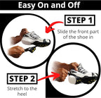 Ice Snow Traction Cleats - Lightweight Crampon Cleats for Walking on Snow & Ice - Anti Slip Grippers Fasten Quickly & Easily Over Footwear - Protable Grips for Shoes and Boots