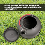 REDCAMP 1.4L Medium Outdoor Camping Kettle, Aluminum Water Pot with Carrying Bag, Compact Lightweight Tea Kettle