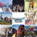 MAXTOP Large Crossbody Fanny Pack with 4-Zipper Pockets,Gifts for Enjoy Sports Festival Workout Traveling Running Casual Hands-Free Wallets Waist Pack Phone Bag Carrying All Phones