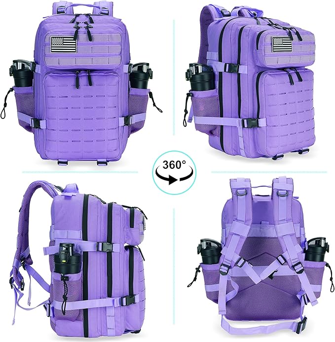 Military Tactical Backpack 45L/25L 3 Day Assault Pack Molle Daypack Hiking Backpack for Men and Women