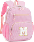 Kids Backpack for Girls 5-8, Cute Personalized Elementary Backpack for Kids Birthday Gifts (Pink M)