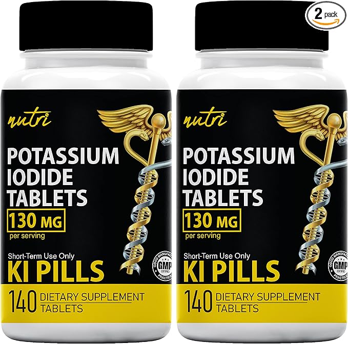 Potassium Iodide Tablets 130 mg (2 Pack) - 280 Tablets