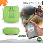 TrailNeck 1.0 camping pillow-Compact, portable, packable, camping essentials, outdoor gear, hiking, backpacking, deployments, beach, car, plane travel pillow. Firm pillows for multi-position sleepers.