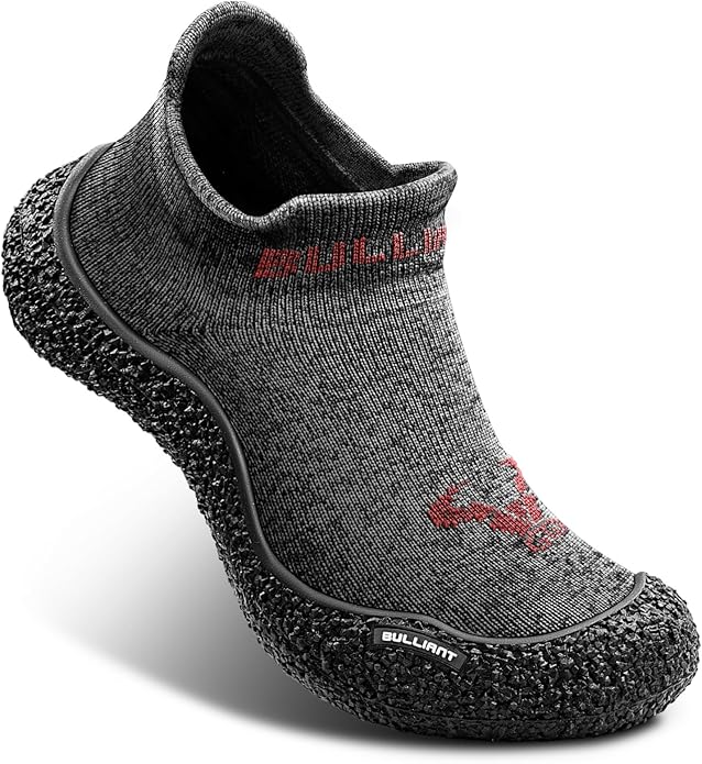 BULLIANT Men Slipper Socks,Grip Socks Hiking Water Shoes Barefoot Shoes for Outdoor Walking Exercises