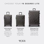 TUMI - 19 Degree Lite 4 Wheel Luggage - Lightweight and Highly Durable, Modern Contour, Hard Shell Men's and Women's Suitcase - 21.75" Continental Carry-On, Black Graphite