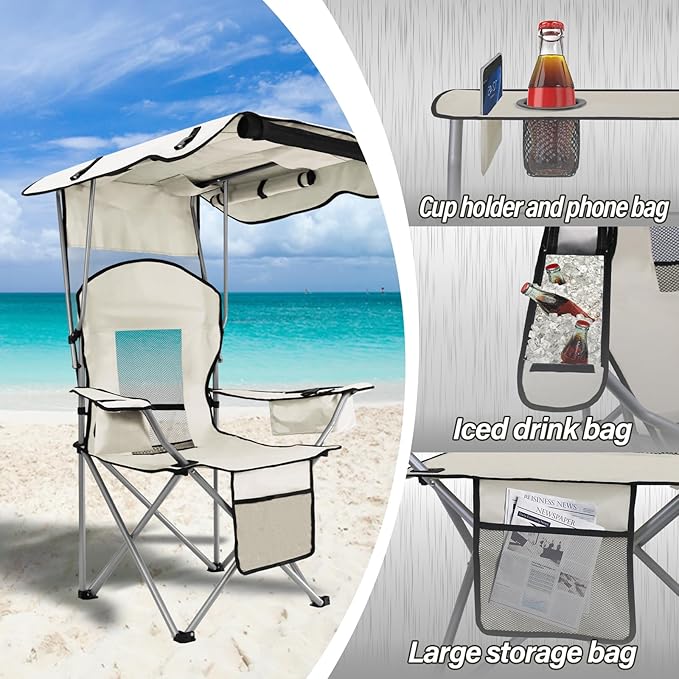 Camping Chair, Portable Folding Chair for Outdoor Indoor
