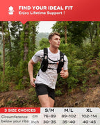 UTOBEST Upgrade Running Hydration Vest 10L, Running Backpack for Women Men Multi-Functional Storage, Adjustable Water Vest for Trail Marathon Race Jogging Cycling