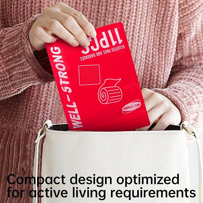 11Pcs First Aid Kit Refill - Assorted Gauze Pads & Bandages for Home, Outdoor Cuts, Scrapes Replenish Pack