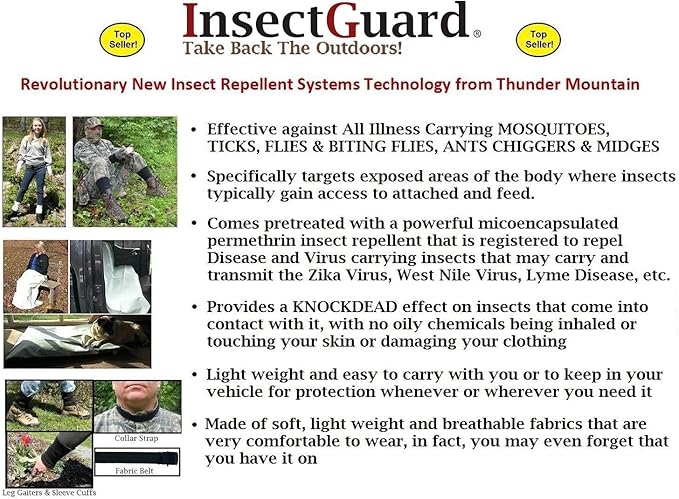 Permethrin Treated Mosquitoes, Flies, Ticks & More Insect Repellent 54 Inch Long Size Adjustable BodyForge Fabric Belt (Camouflage) One Size Fits All!