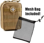 First Aid Molle Pouch - Heavy Duty IFAK Pouch - Empty Medical Pouch Ideal for Military Use EMTs Law Enforcement Camping and Hiking - Med Pouch for Optimal Organization