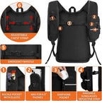 Seektop Small Hiking Backpack 12L to 15L Expandable Travel Packable Waterproof Daypack Lightweight Hiking Bag for Women Men