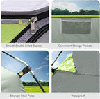 CAMPROS CP Tents for Camping 4 Person Tent Waterproof Windproof Double Layer Camping Tent, Easy Setup Dome Tent with Large Mesh Windows & Wider Door for Outdoor Camping & Hiking