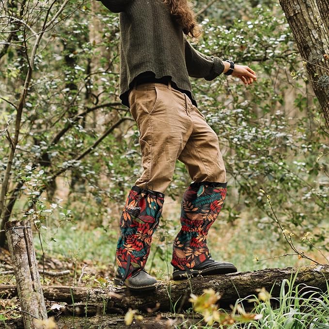 Waterproof Adjustable Leg Gaiters for Men and Women Snow Boot Gaiters for Hiking in Hunting Sand and Mud Mountain Climbing or Snowshoeing