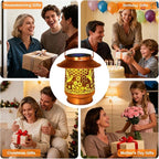 Hummingbird Solar Lanterns Outdoor Garden Decor, Sunflower Gifts for Women Mom Grandma Birthday Hanging Metal Solar Lights Waterproof Decoration for Garden Yard Lawn Patio