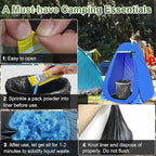 AOKE Portable Toilet Absorbent Gel Powder - Lemon 25 Pack Poo Deodorizing Treatment for Outdoor Camping and Hiking