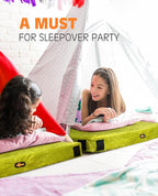 3 Inch GAIALOOP Thick Memory Foam Camping Mattress Sleeping Pad [Car/Tent/Cot] Glamping Portable Floor Mat Roll Up Futon Mattress for Guests Sleepover