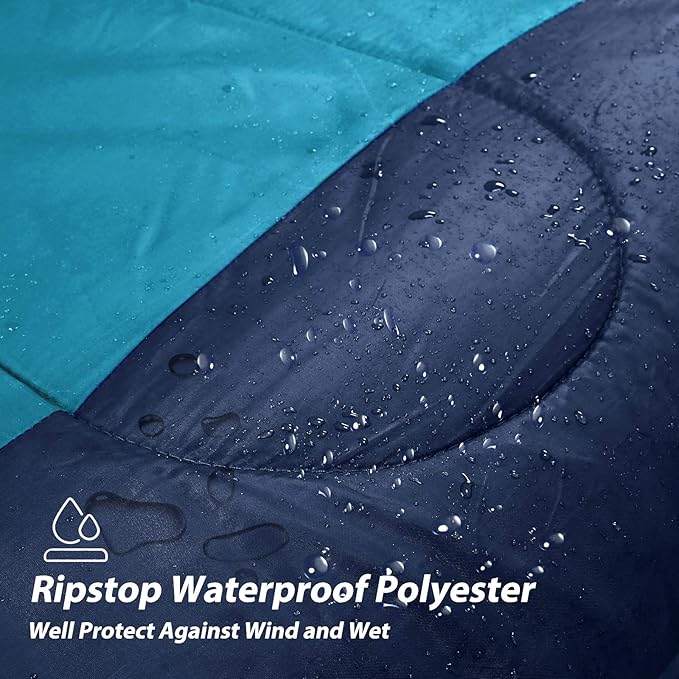 Flannel Sleeping Bag Lightweight, Portable, Waterproof 3-4 Seasons Warm Cold Weather Sleeping Bag for Adults & Kids - Indoor & Outdoor: Camping, Backpacking, Hiking