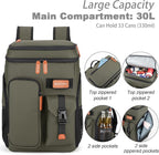 Insulated Cooler Backpack,33/45 Cans Multifunctional Double Deck Leakproof Cooler Bag with Sternum Strap,Large Capacity Lightweight Travel Camping Beach Backpack