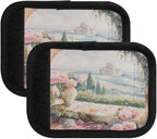 Qilmy Beautiful Flower Windows Luggage Handle Wrap 2Pack Luggage Identifiers Tag Comfort Handle Grips Cover for Stroller Suitcase Bag Airplane Travel Accessories932