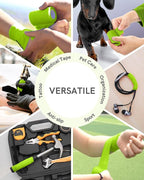 FriCARE Self Adhesive Bandage Wrap, Medical Tape in First Aid Kit, Cohesive Bandages for Wounds Sport Vet, FSA/HSA Eligible, 2 Inches X 5 Yards 6 Rolls, Grass Green