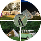 8 Pack Tent Stakes Heavy Duty Metal Tent Pegs for Camping Steel Tent Stakes 16 inch Unbreakable and Inflexible