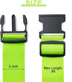 Luggage Straps for Suitcases 4 Pack, TSA Approved Travel Essentials, Luggage Strap for Travel Suitcase & Bag Closure and for Easy Identification, Travel Accessories for Safety (Mixed Colors)