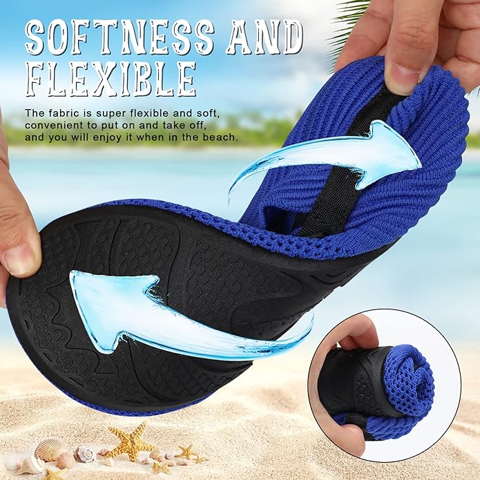 ANLUKE Womens Mens Water Shoes Barefoot Quick-Dry Aqua Socks for Beach Swim Surf Water Sport
