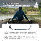 ONETIGRIS SUPRAGRIS Camping Cot, Support Up to 400lbs, Lightweight Comfortable Folding Bed for Camping, Hiking, Backpacking, Travel, Car Trips, Office Nap (Ranger Green)