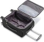 Samsonite Solyte DLX Softside Expandable Luggage with Spinner Wheels, Midnight Black, 3-Piece Set (20/25/29)