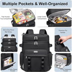 Weitars Insulated Cooler Backpack,Double Deck Waterproof Soft Cooler Bag,Backpack Coolers Leak Proof Lunch Backpack for Men Women for Travel,Camping,Picnic,Beach,Picnic,Outdoor 31L/52 Can