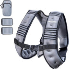 PACEARTH Weighted Vest,4lb/6lb/10lb/12lb/16lb/20lb/25lb/30lb Weight Vest with Reflective Stripe, Body Weight Vests Adjustable for Men, Women Workout, Strength Training, Running, Walking, Jogging