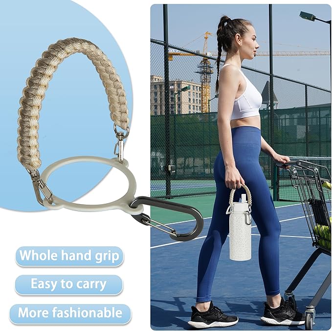 KXIAOCHEN Insulated Water Bottle, Stainless Steel Water Bottle, 2 Lids (Straw and Handle Lid),Wide Mouth Metal Water Bottles Keep Hot and Cold, Double Walled, Thermo Mug, Metal Canteen