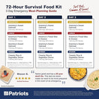 4Patriots 72-Hour Survival Food Kit: Emergency Food Supply Designed to Last 25 Years, 20 Servings