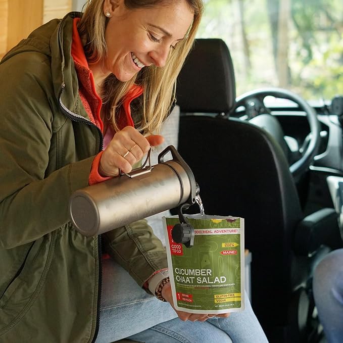 GOOD TO-GO Cucumber Chaat Salad Stove-Free™ (Single Serving) | No Stove Required! Camping & Backpacking Food | Just Add Water Backpacking Meals | Good To-Go Dehydrated Meals Taste Better Than Freeze Dried Food